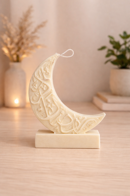 “Ramadan Kareem” - Crescent Candle